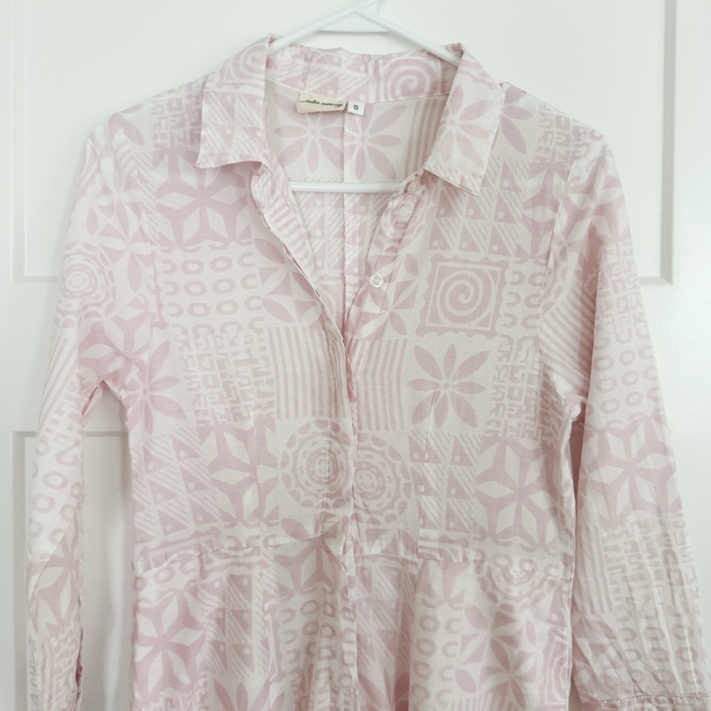 Women’s Light Pink Printed Maxi Dress